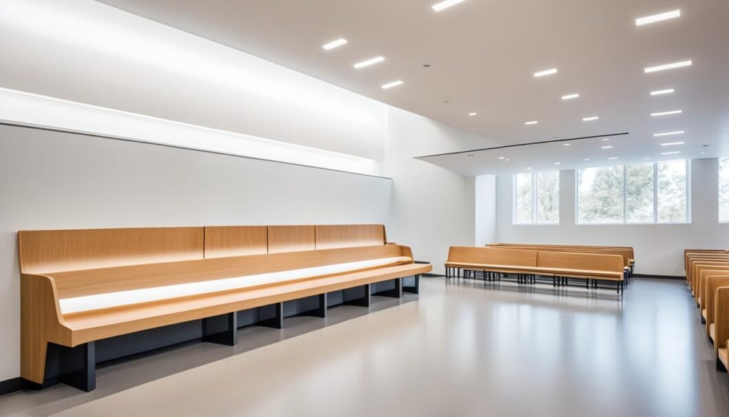 Banca minimalista: estilo y sencillez en tu iglesia