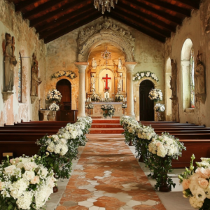 arreglos para bancas de iglesia
